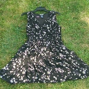 Black and purple dress